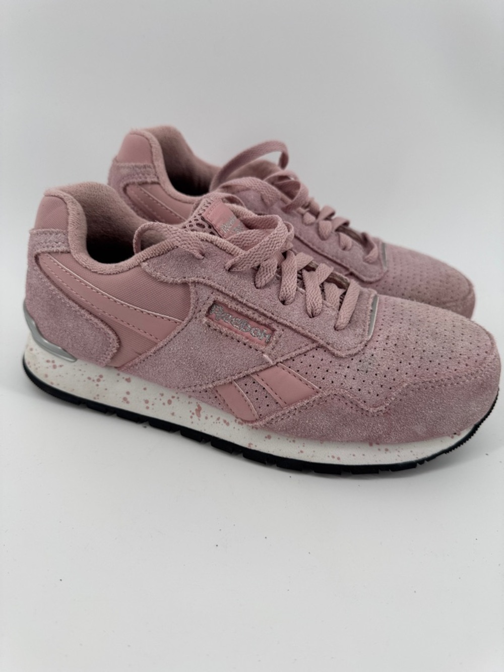 Reebok Women's Pink Harman Composite Toe Classic Work Sneaker Blue Safety Sz 7